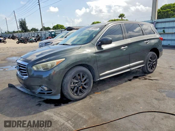 ✅ 2013 Infiniti JX35 • VIN: 5N1AL0MM6DC323932 • Лот: 58929906. Опубликован ранее на Copart с пробегом 108 941 миль. Бесплатный доступ к архиву аукционных продаж из США и подробный отчёт об истории автомобиля на DreamBid. Изображение 1.