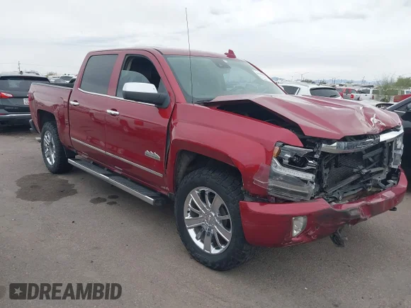 ✅ 2018 Chevrolet Silverado 1500 High Country • VIN: 3GCUKTEC9JG627924 • Lot: 44328475. Wystawiony na IAAI z przebiegiem 120 099 mil. Bezpłatny archiwum sprzedaży aukcyjnych z USA i szczegółowy raport historii pojazdu na DreamBid. Zdjęcie 1.
