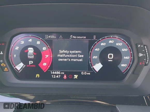 ✅ 2025 Audi A3 Premium • VIN: WAUGUDGY6SA058422 • Лот: 44285984. Опубліковано раніше на IAAI з пробігом 14 486 миль. Безкоштовний доступ до архіву аукціонних продажів зі США та докладний звіт про історію автомобіля на DreamBid. Зображення 7.