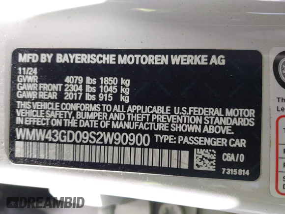 ✅ 2025 MINI Hardtop 4 Door Cooper • VIN: WMW43GD09S2W90900 • Lot: 44532476. Wystawiony na IAAI z przebiegiem 16 816 mil. Bezpłatny archiwum sprzedaży aukcyjnych z USA i szczegółowy raport historii pojazdu na DreamBid. Zdjęcie 9.