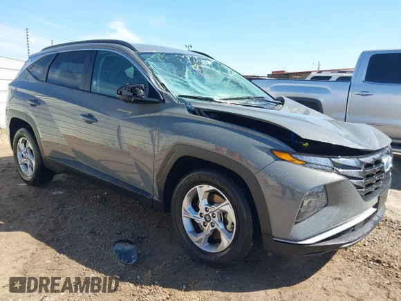 ✅ 2024 Hyundai Tucson SEL • VIN: 5NMJBCDE3RH330007 • Lot: 44348428. Wystawiony na IAAI z przebiegiem 46 786 mil. Bezpłatny archiwum sprzedaży aukcyjnych z USA i szczegółowy raport historii pojazdu na DreamBid. Zdjęcie 1.