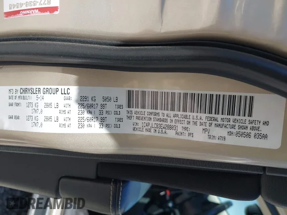 ✅ 2014 Jeep Cherokee Latitude • VIN: 1C4PJLCB3EW288031 • Lot: 45258284. Listed on IAAI with 118,736 mi. Free auction sales archive from the USA and detailed vehicle history report at DreamBid. Image 9.