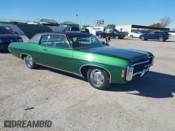✅ 1969 Chevrolet Impala • VIN: 164479R011505 • Лот: 43890194. Опубликован ранее на IAAI с пробегом 65 958 миль. Бесплатный доступ к архиву аукционных продаж из США и подробный отчёт об истории автомобиля на DreamBid. Изображение 1.
