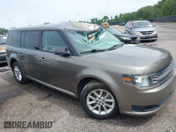 ✅ 2014 Ford Flex SE • VIN: 2FMGK5B85EBD26242 • Lot: 45218328. Listed on IAAI with 208,960 mi. Free auction sales archive from the USA and detailed vehicle history report at DreamBid. Image 1.