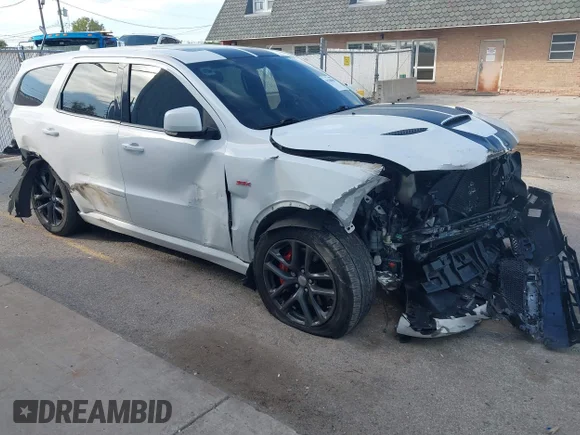 ✅ 2020 Dodge Durango SRT • VIN: 1C4SDJGJ1LC356414 • Lot: 43368909. Wystawiony na IAAI z przebiegiem 38 880 mil. Bezpłatny archiwum sprzedaży aukcyjnych z USA i szczegółowy raport historii pojazdu na DreamBid. Zdjęcie 1.