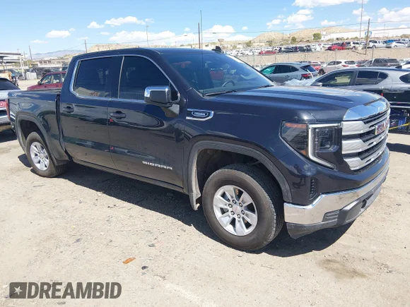✅ 2025 GMC Sierra 1500 SLE • VIN: 1GTPUBEKXSZ161608 • Лот: 44780381. Опубліковано раніше на IAAI з пробігом 19 698 миль. Безкоштовний доступ до архіву аукціонних продажів зі США та докладний звіт про історію автомобіля на DreamBid. Зображення 1.