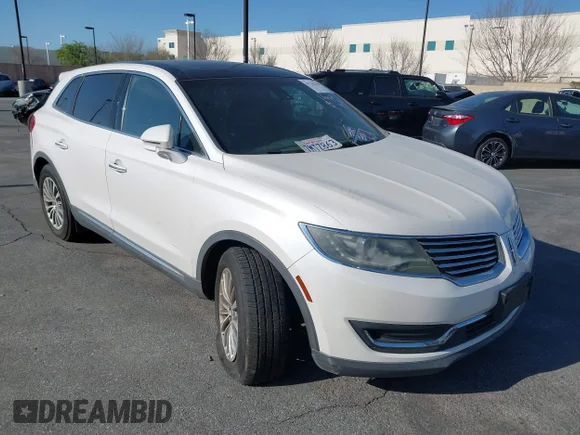 ✅ 2016 Lincoln MKX Select • VIN: 2LMTJ6KR5GBL30010 • Lot: 41741385. Wystawiony na IAAI z przebiegiem 112 647 mil. Bezpłatny archiwum sprzedaży aukcyjnych z USA i szczegółowy raport historii pojazdu na DreamBid. Zdjęcie 1.