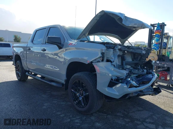 ✅ 2025 Chevrolet Silverado 1500 Custom Trail Boss • VIN: 3GCPKCEK5SG166016 • Lot: 44391678. Wystawiony na IAAI z przebiegiem 10 837 mil. Bezpłatny archiwum sprzedaży aukcyjnych z USA i szczegółowy raport historii pojazdu na DreamBid. Zdjęcie 1.