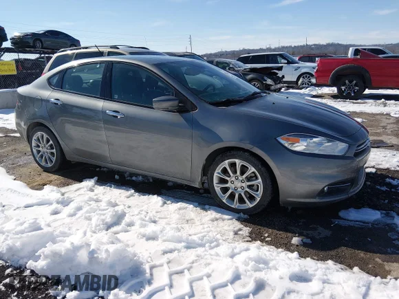 ✅ 2013 Dodge Dart Limited • VIN: 1C3CDFCH3DD174024 • Lot: 44263011. Listed on IAAI with 52,674 mi. Free auction sales archive from the USA and detailed vehicle history report at DreamBid. Image 1.