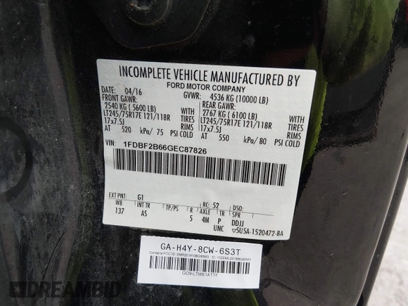 ✅ 2016 Ford F-250 XL • VIN: 1FDBF2B66GEC87826 • Lot: 45133491. Wystawiony na IAAI z przebiegiem 36 244 mil. Bezpłatny archiwum sprzedaży aukcyjnych z USA i szczegółowy raport historii pojazdu na DreamBid. Zdjęcie 9.