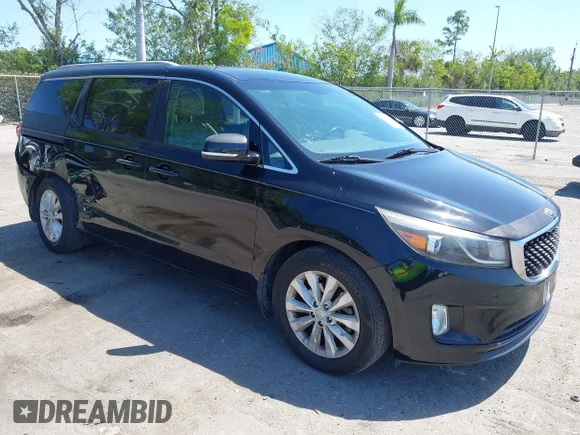 ✅ 2016 Kia Sedona SX • VIN: KNDMC5C15G6143818 • Lot: 42051284. Wystawiony na IAAI z przebiegiem 97 666 mil. Bezpłatny archiwum sprzedaży aukcyjnych z USA i szczegółowy raport historii pojazdu na DreamBid. Zdjęcie 1.