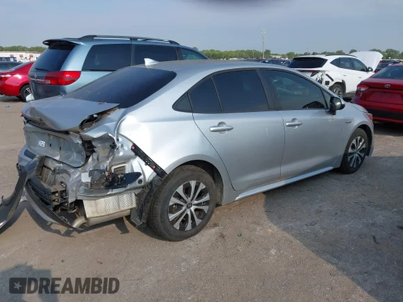 ✅ 2020 Toyota Corolla Hybrid LE • VIN: JTDEBRBE3LJ000957 • Lot: 43069300. Wystawiony na IAAI z przebiegiem 49 899 mil. Bezpłatny archiwum sprzedaży aukcyjnych z USA i szczegółowy raport historii pojazdu na DreamBid. Zdjęcie 4.