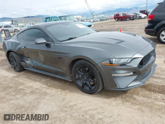✅ 2020 Ford Mustang GT Premium • VIN: 1FA6P8CF7L5133601 • Лот: 44768891. Опубликован ранее на IAAI с пробегом 92 541 миль. Бесплатный доступ к архиву аукционных продаж из США и подробный отчёт об истории автомобиля на DreamBid. Изображение 1.