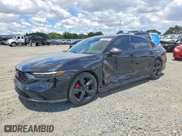 ✅ 2025 Honda Accord Sport-L • VIN: 1HGCY2F71SA005339 • Lot: 55020166. Listed on Copart with 24,208 mi. Free auction sales archive from the USA and detailed vehicle history report at DreamBid. Image 1.