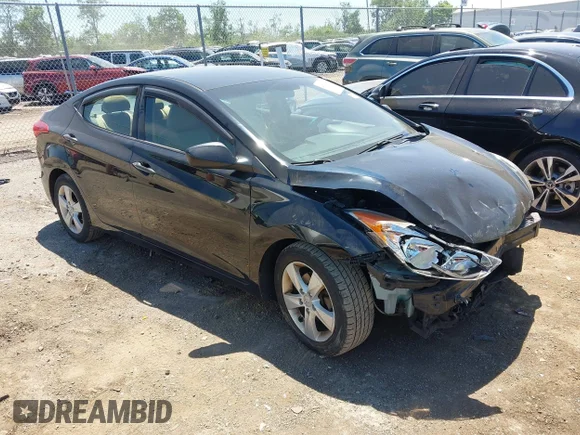 ✅ 2013 Hyundai Elantra GLS • VIN: 5NPDH4AE9DH314055 • Lot: 45261677. Listed on IAAI with 160,844 mi. Free auction sales archive from the USA and detailed vehicle history report at DreamBid. Image 1.