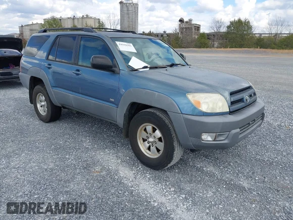 ✅ 2003 Toyota 4Runner SR5 Sport • VIN: JTEZT14R730003426 • Lot: 44559391. Listed on IAAI with 340,061 mi. Free auction sales archive from the USA and detailed vehicle history report at DreamBid. Image 1.