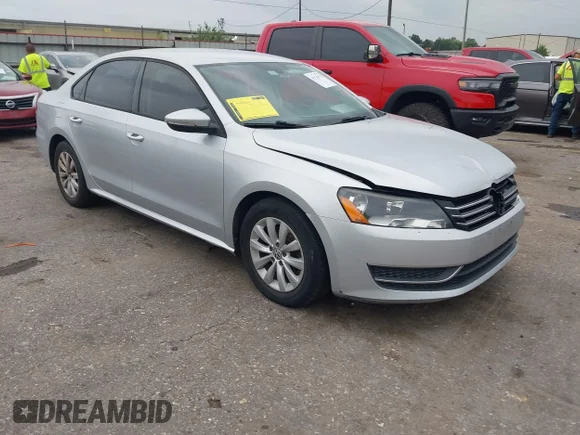✅ 2012 Volkswagen Passat S • VIN: 1VWAH7A30CC025592 • Lot: 45171778. Listed on IAAI with 268,414 mi. Free auction sales archive from the USA and detailed vehicle history report at DreamBid. Image 1.