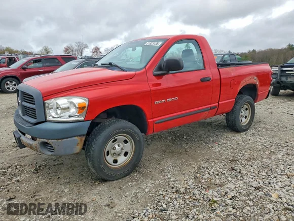 ✅ 2007 Dodge 1500 SLT • VIN: 1D7HU16NX7J560831 • Лот: 51925426. Опубликован ранее на Copart с пробегом 138 829 миль. Бесплатный доступ к архиву аукционных продаж из США и подробный отчёт об истории автомобиля на DreamBid. Изображение 1.