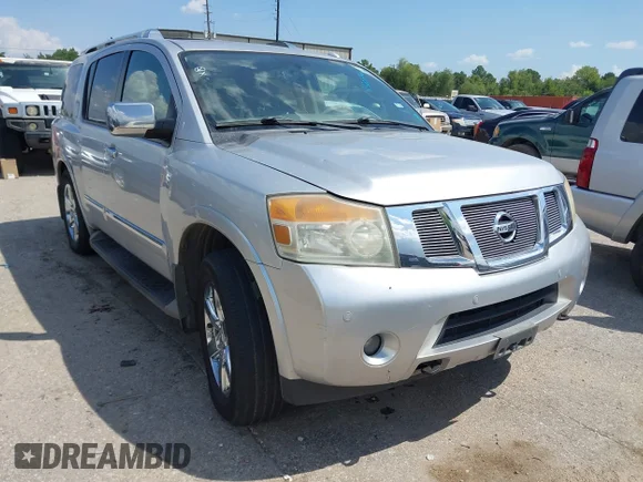 ✅ 2010 Nissan Armada Titanium • VIN: 5N1BA0ND6AN600197 • Лот: 43201266. Опубліковано раніше на IAAI з пробігом 141 003 миль. Безкоштовний доступ до архіву аукціонних продажів зі США та докладний звіт про історію автомобіля на DreamBid. Зображення 1.