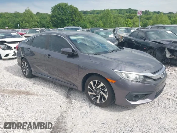✅ 2017 Honda Civic EX • VIN: 19XFC2F88HE017433 • Lot: 45018392. Wystawiony na IAAI z przebiegiem 56 624 mil. Bezpłatny archiwum sprzedaży aukcyjnych z USA i szczegółowy raport historii pojazdu na DreamBid. Zdjęcie 1.