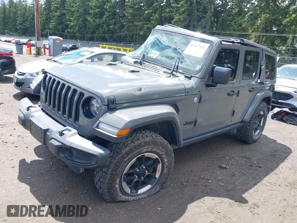 ✅ 2020 Jeep Wrangler Unlimited Sahara • VIN: 1C4HJXEG8LW112903 • Lot: 42367591. Wystawiony na IAAI z przebiegiem 43 602 mil. Bezpłatny archiwum sprzedaży aukcyjnych z USA i szczegółowy raport historii pojazdu na DreamBid. Zdjęcie 2.