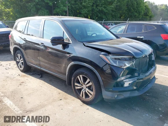 ✅ 2017 Honda Pilot EX • VIN: 5FNYF5H36HB002040 • Lot: 45314283. Listed on IAAI with 148,652 mi. Free auction sales archive from the USA and detailed vehicle history report at DreamBid. Image 1.