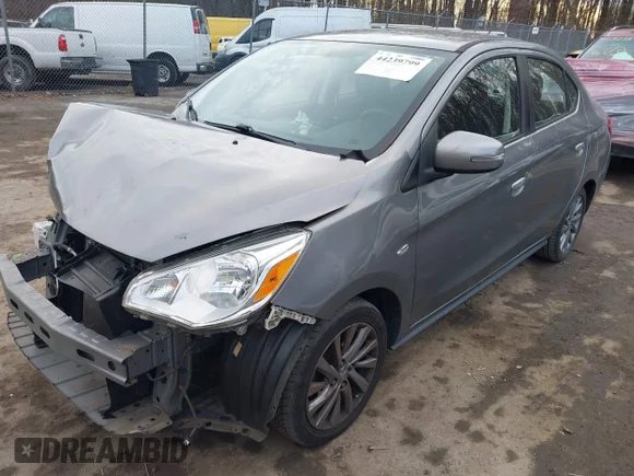 ✅ 2019 Mitsubishi Mirage SE • VIN: ML32F4FJ5KHF17061 • Lot: 44239799. Listed on IAAI with 90,275 mi. Free auction sales archive from the USA and detailed vehicle history report at DreamBid. Image 2.