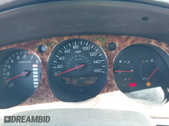 ✅ 2002 Acura TL w/Navigation • VIN: 19UUA56782A006935 • Lot: 42205348. Wystawiony na IAAI z przebiegiem 193 352 mil. Bezpłatny archiwum sprzedaży aukcyjnych z USA i szczegółowy raport historii pojazdu na DreamBid. Zdjęcie 7.