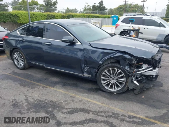 ✅ 2017 Genesis G80 3.8L • VIN: KMHGN4JE9HU181178 • Lot: 42570337. Listed on IAAI with 84,104 mi. Free auction sales archive from the USA and detailed vehicle history report at DreamBid. Image 1.
