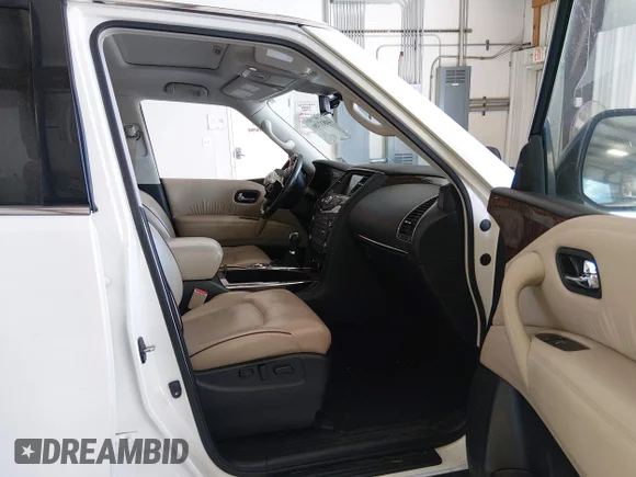 ✅ 2019 Nissan Armada Platinum • VIN: JN8AY2NF7K9350069 • Lot: 44832489. Wystawiony na IAAI z przebiegiem 111 328 mil. Bezpłatny archiwum sprzedaży aukcyjnych z USA i szczegółowy raport historii pojazdu na DreamBid. Zdjęcie 5.