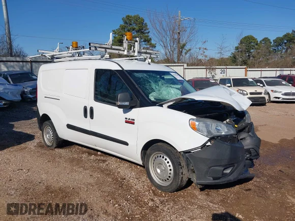 ✅ 2021 Ram ProMaster City Cargo Tradesman • VIN: ZFBHRFAB8M6T88385 • Lot: 44294200. Listed on IAAI with 51,124 mi. Free auction sales archive from the USA and detailed vehicle history report at DreamBid. Image 1.