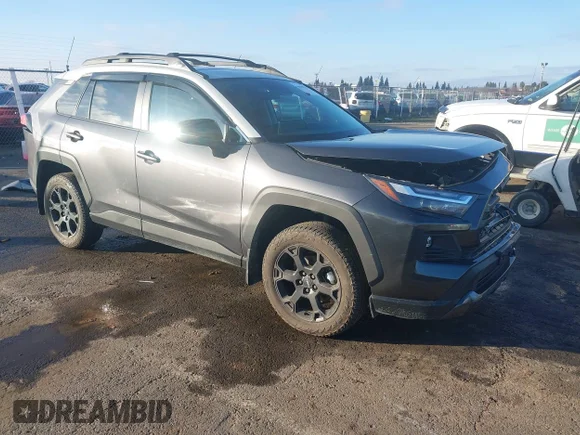 ✅ 2023 Toyota RAV4 TRD Off Road • VIN: 2T3S1RFV0PW336427 • Lot: 44038962. Listed on IAAI with 19,988 mi. Free auction sales archive from the USA and detailed vehicle history report at DreamBid. Image 1.