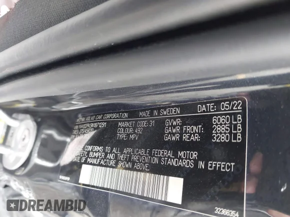 ✅ 2022 Volvo XC90 Momentum • VIN: YV4102PK9N1871291 • Lot: 45389599. Wystawiony na IAAI z przebiegiem 63 473 mil. Bezpłatny archiwum sprzedaży aukcyjnych z USA i szczegółowy raport historii pojazdu na DreamBid. Zdjęcie 9.