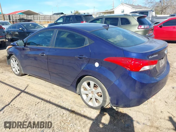 ✅ 2013 Hyundai Elantra GLS • VIN: 5NPDH4AE7DH429575 • Lot: 44143195. Wystawiony na IAAI z przebiegiem 176 321 mil. Bezpłatny archiwum sprzedaży aukcyjnych z USA i szczegółowy raport historii pojazdu na DreamBid. Zdjęcie 3.