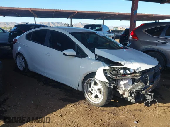 ✅ 2016 Kia Forte LX • VIN: KNAFK4A64G5594343 • Lot: 45281008. Listed on IAAI with 105,145 mi. Free auction sales archive from the USA and detailed vehicle history report at DreamBid. Image 1.