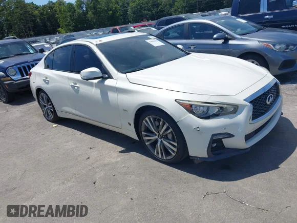 ✅ 2019 Infiniti Q50 Luxe • VIN: JN1EV7AP9KM515220 • Лот: 43058483. Опубліковано раніше на IAAI з пробігом 98 412 миль. Безкоштовний доступ до архіву аукціонних продажів зі США та докладний звіт про історію автомобіля на DreamBid. Зображення 1.