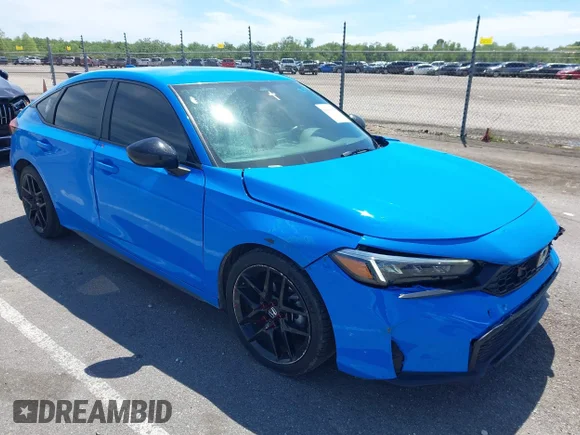 ✅ 2025 Honda Civic Sport • VIN: 19XFL2H85SE019595 • Lot: 44806114. Listed on IAAI with 40,447 mi. Free auction sales archive from the USA and detailed vehicle history report at DreamBid. Image 1.