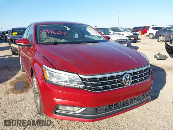 ✅ 2018 Volkswagen Passat SEL Premium • VIN: 1VWCA7A36JC025493 • Lot: 44491224. Listed on IAAI with 29,468 mi. Free auction sales archive from the USA and detailed vehicle history report at DreamBid. Image 1.
