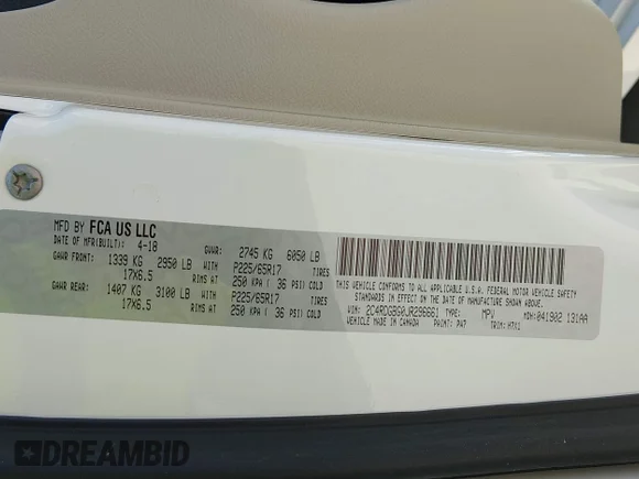 ✅ 2018 Dodge Grand Caravan SE Plus • VIN: 2C4RDGBG0JR296661 • Lot: 45180831. Wystawiony na IAAI z przebiegiem 27 291 mil. Bezpłatny archiwum sprzedaży aukcyjnych z USA i szczegółowy raport historii pojazdu na DreamBid. Zdjęcie 9.