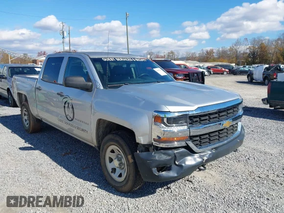 ✅ 2018 Chevrolet Silverado 1500 Work Truck • VIN: 3GCUKNEC0JG640413 • Lot: 43582205. Listed on IAAI with 65,365 mi. Free auction sales archive from the USA and detailed vehicle history report at DreamBid. Image 1.