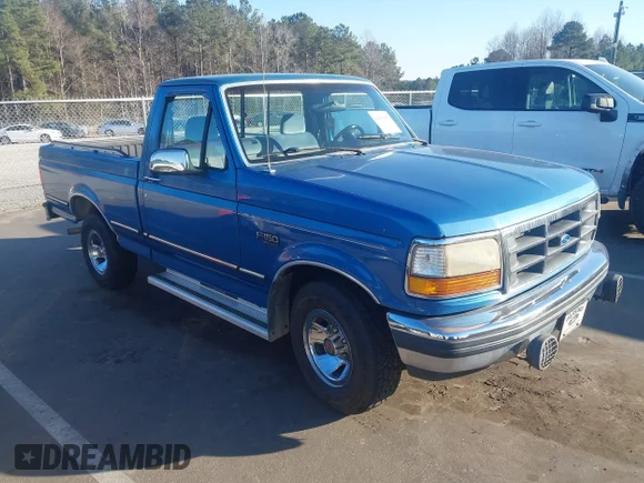✅ 1992 Ford F-150 • VIN: 1FTDF15N2NLA19164 • Lot: 44386453. Listed on IAAI with 129,378 mi. Free auction sales archive from the USA and detailed vehicle history report at DreamBid. Image 1.