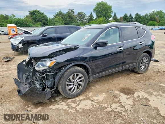 ✅ 2016 Nissan Rogue SL • VIN: 5N1AT2MV4GC748770 • Лот: 56818006. Опубліковано раніше на Copart з пробігом 100 271 миль. Безкоштовний доступ до архіву аукціонних продажів зі США та докладний звіт про історію автомобіля на DreamBid. Зображення 1.