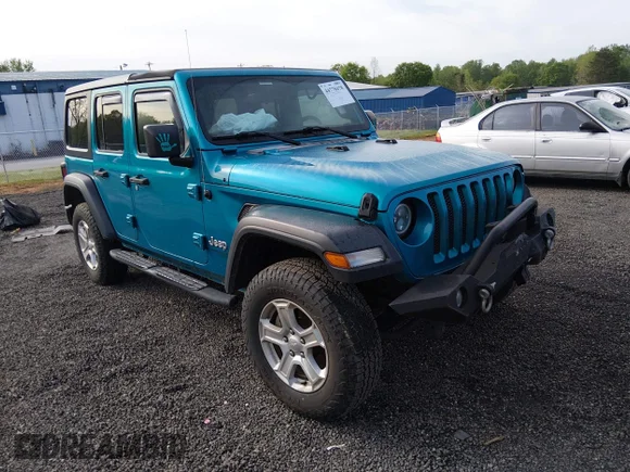 ✅ 2019 Jeep Wrangler Unlimited Sport S • VIN: 1C4HJXDN4KW618680 • Лот: 44770478. Опубліковано раніше на IAAI з пробігом 145 448 миль. Безкоштовний доступ до архіву аукціонних продажів зі США та докладний звіт про історію автомобіля на DreamBid. Зображення 1.