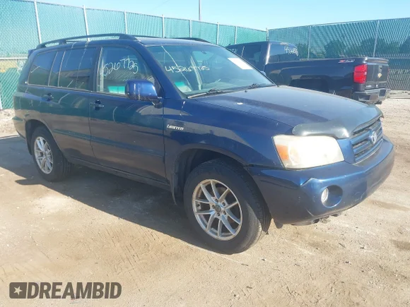 ✅ 2004 Toyota Highlander Limited • VIN: JTEEP21A440026283 • Lot: 45267725. Listed on IAAI with 370,250 mi. Free auction sales archive from the USA and detailed vehicle history report at DreamBid. Image 1.