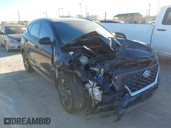 ✅ 2019 Hyundai Tucson Limited • VIN: KM8J33AL9KU018204 • Lot: 43572202. Listed on IAAI with 88,473 mi. Free auction sales archive from the USA and detailed vehicle history report at DreamBid. Image 1.