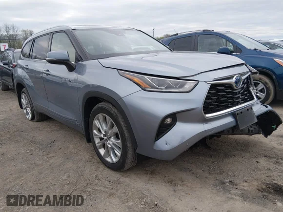 ✅ 2021 Toyota Highlander Hybrid Limited • VIN: 5TDXBRCH4MS062437 • Lot: 44919711. Listed on IAAI with 39,666 mi. Free auction sales archive from the USA and detailed vehicle history report at DreamBid. Image 1.