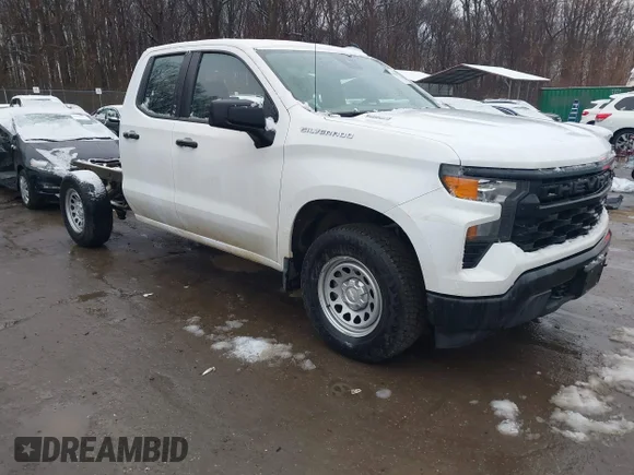 ✅ 2025 Chevrolet Silverado 1500 Work Truck • VIN: 1GCRKAEK2SZ266846 • Lot: 44485163. Listed on IAAI with 12,929 mi. Free auction sales archive from the USA and detailed vehicle history report at DreamBid. Image 1.