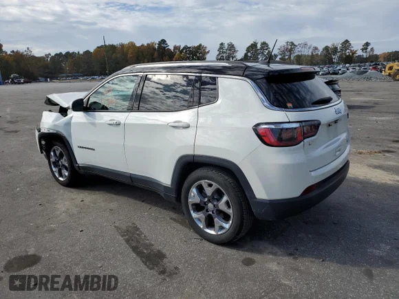 ✅ 2020 Jeep Compass Limited • VIN: 3C4NJCCB4LT161993 • Lot: 65681492. Wystawiony na Copart z przebiegiem Nie podano. Bezpłatny archiwum sprzedaży aukcyjnych z USA i szczegółowy raport historii pojazdu na DreamBid. Zdjęcie 3.