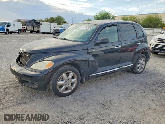 ✅ 2005 Chrysler PT Cruiser Limited • VIN: 3C8FY68825T636573 • Lot: 61048206. Wystawiony na Copart z przebiegiem 58 877 mil. Bezpłatny archiwum sprzedaży aukcyjnych z USA i szczegółowy raport historii pojazdu na DreamBid. Zdjęcie 1.