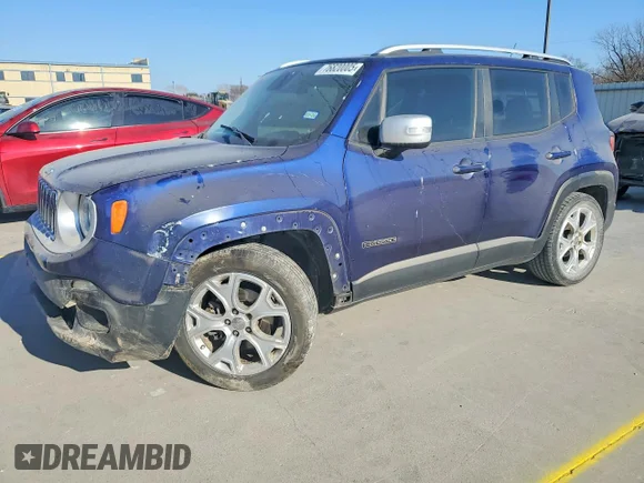 ✅ 2017 Jeep Renegade Limited • VIN: ZACCJADB7HPF85984 • Лот: 76820005. Опубліковано раніше на Copart з пробігом 149 193 миль. Безкоштовний доступ до архіву аукціонних продажів зі США та докладний звіт про історію автомобіля на DreamBid. Зображення 1.